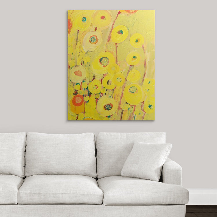 «Nolani Growing in Yellow», reproduction, H 10 po x l 8 po x P 1,5 po, Toile