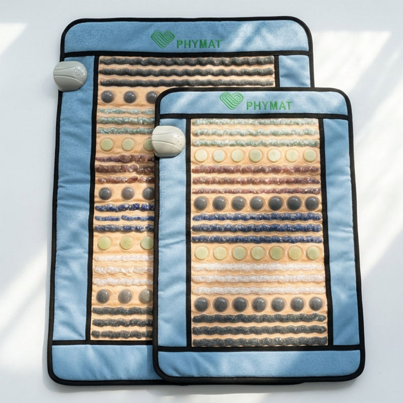 Tapis chauffant à 7 pierres précieuses Blue Trim, 31 po x 21 po