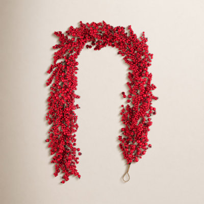 6ft Christmas Full Berry Garland