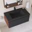 Meuble-lavabo simple 36 po avec lavabo à quartz noir-1326363272