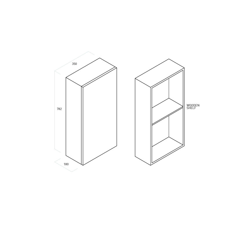 Dorcinvil Wall Bathroom Cabinet, Cement
