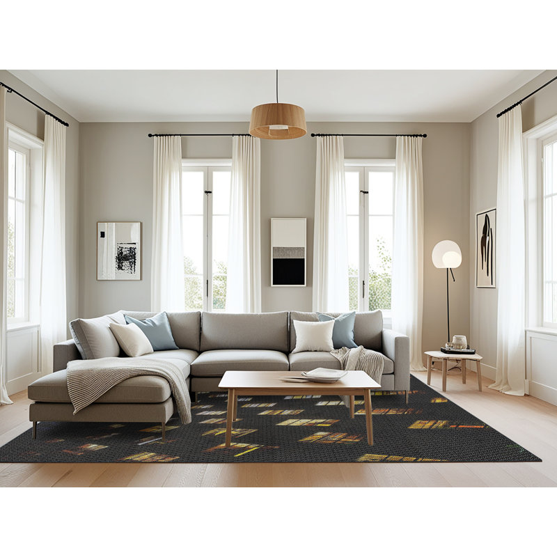 Tapis noir Luc, Rectangle 8 pi x 12 pi