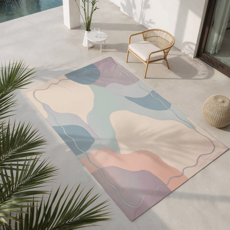 Gentle Shimmer Indoor And Outdoor Area Rug, Rectangle 8' x 10'