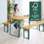 Kids 3 Piece Solid Wood Rectangular Activity Table and Bench-95804804