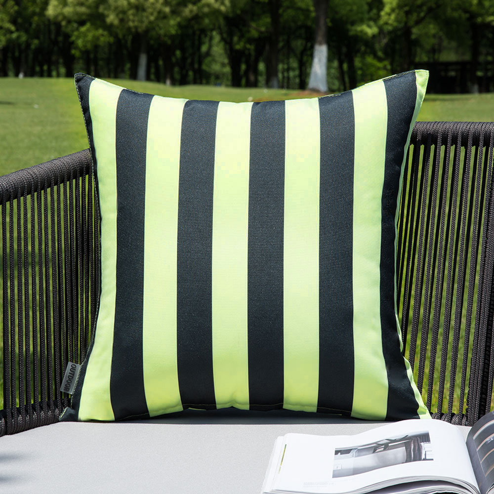 Outdoor Striped Pillow Cover (Set of 2) WARISI 
