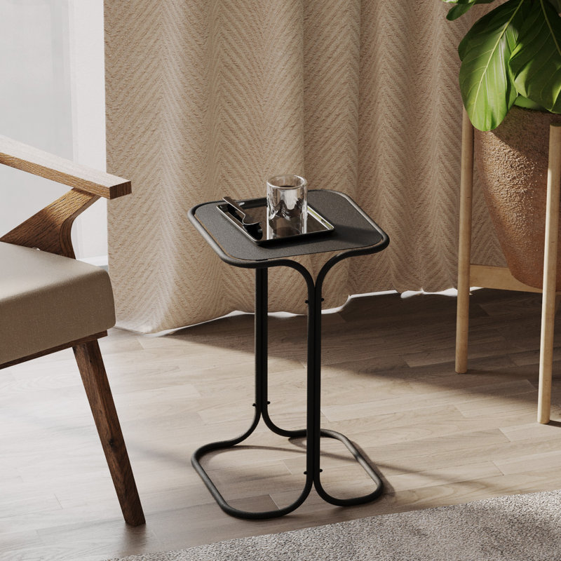 Glorias End Table, Black, Black