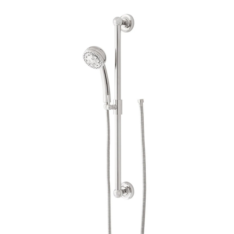 Signature Hardware 30" Traditional Multifunction Hand Shower and Slide Bar, Chrome