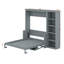 Lit escamotable Murphy avec bureau, cadre de lit mural peu encombrant avec tablettes de rangement-1688549968-1688549999