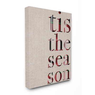 « tis the saison typography », art textuel