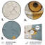 «Yellow and Grey Eye Expression», art mural œil en métal MT137355-1810281694