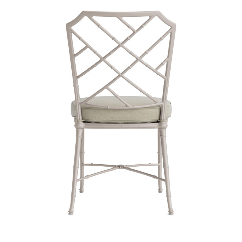 Calcutta Outdoor Dining Side Chair, Fusion Charcoal, Brown, Dove Smooth