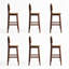 Chaise d'appoint en noyer massif (ensemble de 6)-133397266-133397268