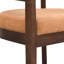 Chaise de salle à manger Stanley de style néoclassique moderne, avec accoudoirs de 66 cm (26 po), dossier incurvé et structure en bois d'hévéa massif.-135068423-135068424