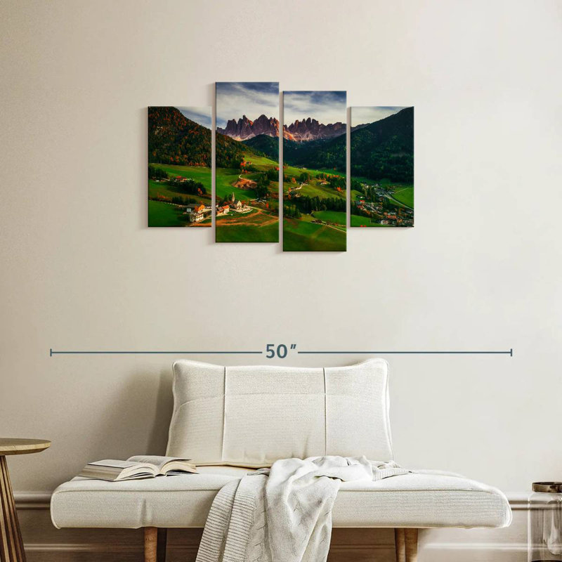 Alvord, village de Santa Maddalena, Italie, H 22 po x l 36 po