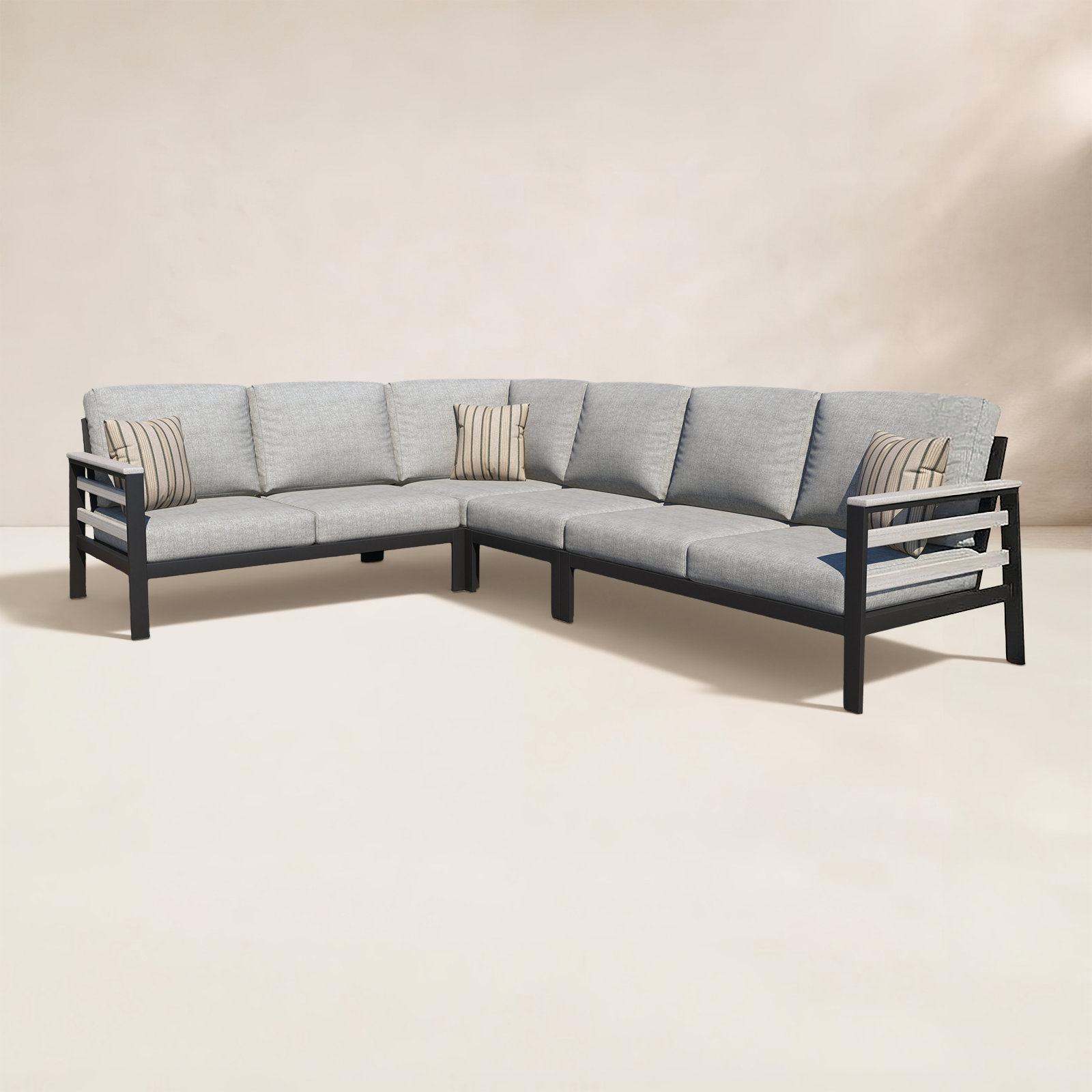 Townsend 88" Sunbrella® Patio Sofa, Canvas Granite Sunbrella® Canvas