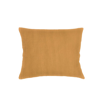 Coussin en lin toscan jaune si doux 28 x 36 avec duvet synthétique