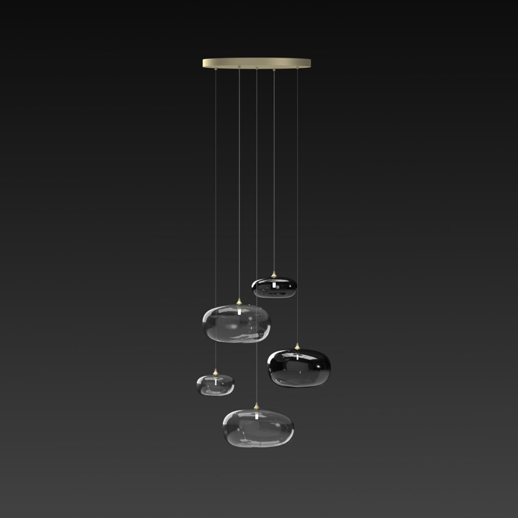 Ensemble de 5 luminaires suspendus Kloud