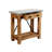 Crockett Industrial Rustic Solid Wood Frame Rectangular Console Media Table With Storage-724664891