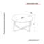 Beckie Cross Legs Coffee Table-589571174