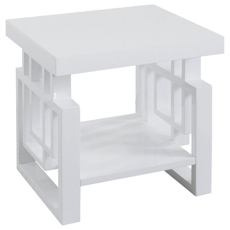High Rectangular End Table