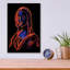 Art mural en verre Mercer41 «Neon Mona Lisa» par Momart-2138904274