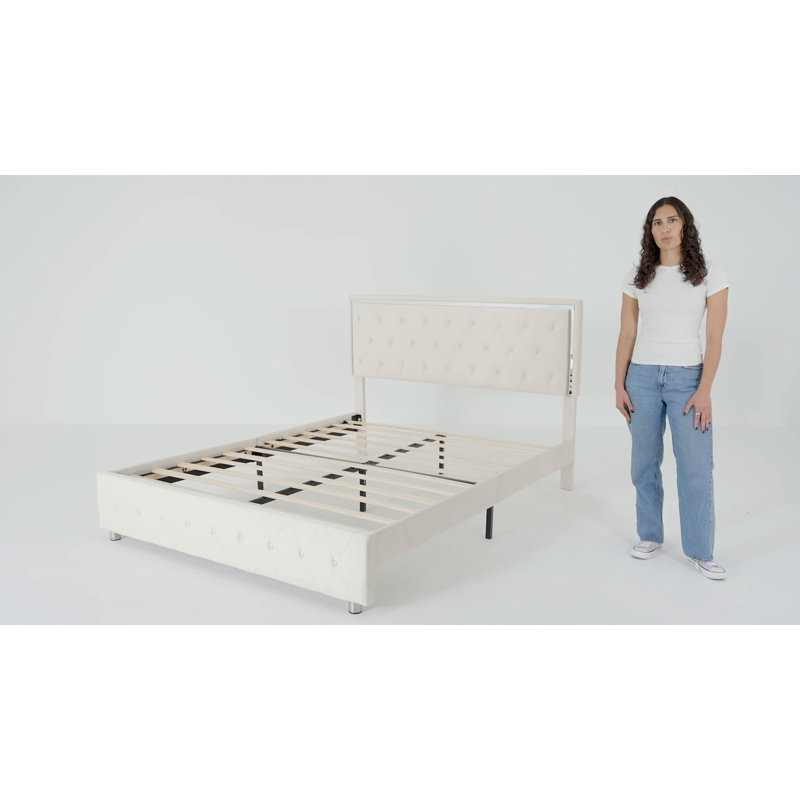 Occoquan Upholstered Wingback Bed