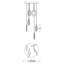 Luminaire suspendu rond 6 lumières Laredo - 120V - 108W - 5 CCT-311788891
