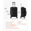 Valise extensible de 20 pouces avec roulettes Valise de transport