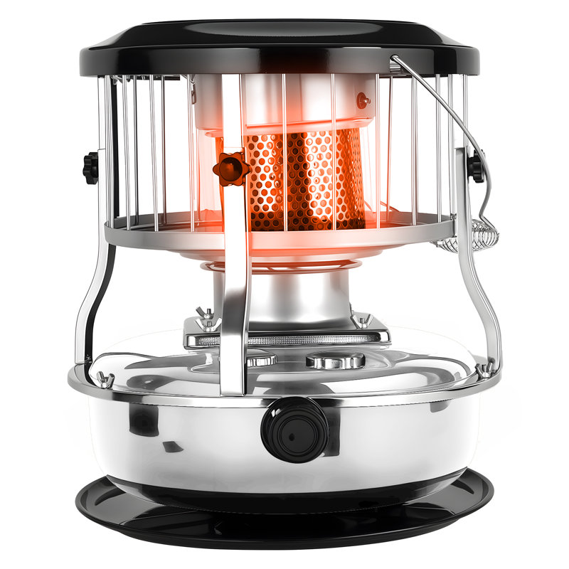 Indoor&Outdoor Kerosene Heaters, Portable Space Heater With 9000 Btu Heat Output, 4.5 L Fuel Capacity, Kerosene Stove For Cooking And Heating (Sliver)