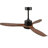 Modern Ceiling Fan With Light 3 ABS  Blades Remote Control Reversible DC Motor With Dimmable LED-781741960