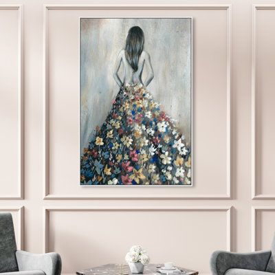 " Girl With Flower Thoughts "