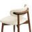 Modern Upholstered Dining Chair, Solid Wood Kitchen Chairs with Padded Seat and Back for Dining Room, Comfortable Design in Beige-1143643992