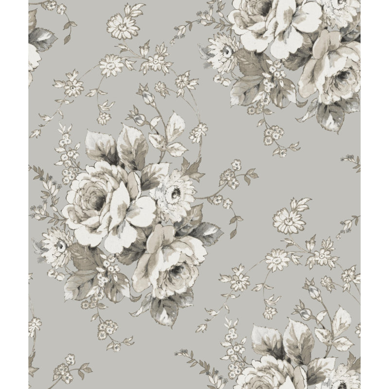 Rouleau de papier peint héritage L 2,75 pi x l 20,5 po Heritage, Taupe / lin