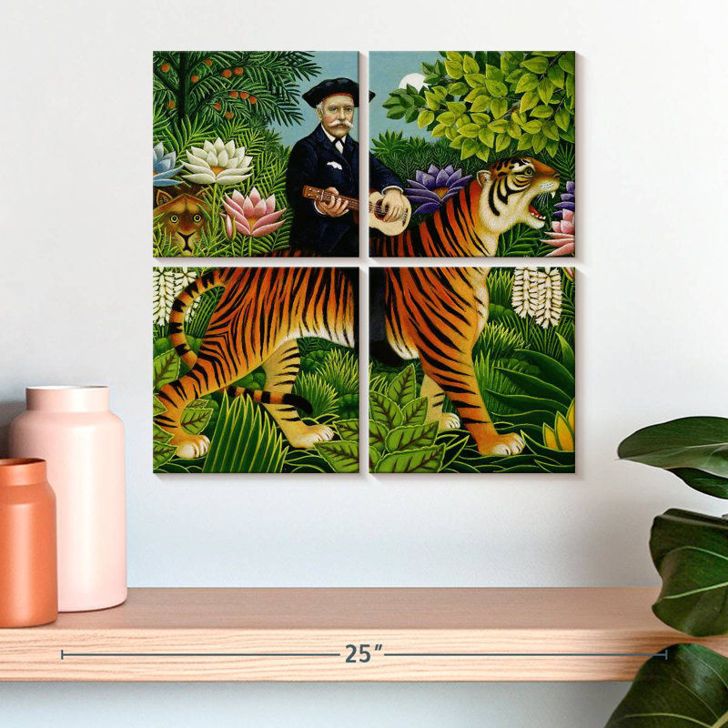Le rêve d'Abarca Henri Rousseau, H 18 po x l 18 po
