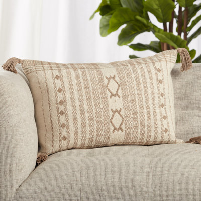 Housse de coussin rectangulaire en coton Parable