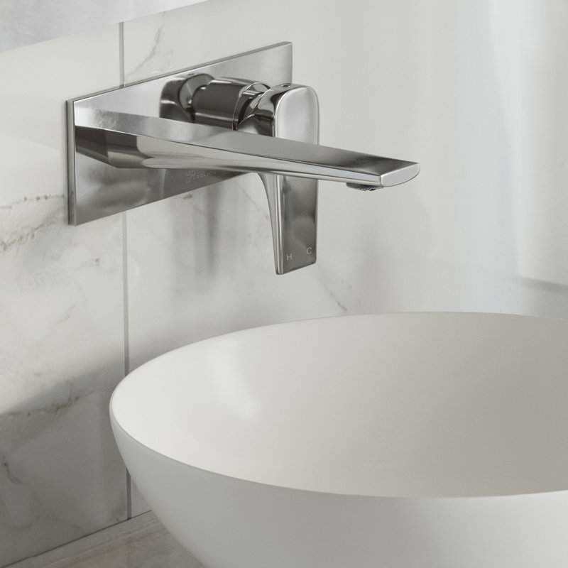 Monaco Single-Handle, Wall-Mount, Bathroom Faucet, Chrome
