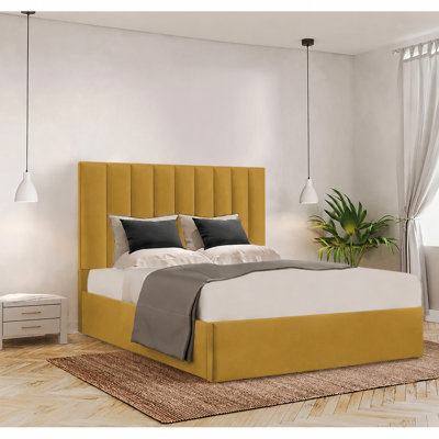 Besar Upholstered Ottoman Storage Bed