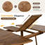 Ensemble de table de salle à manger extensible 5 pièces avec chaises en rotin Modern