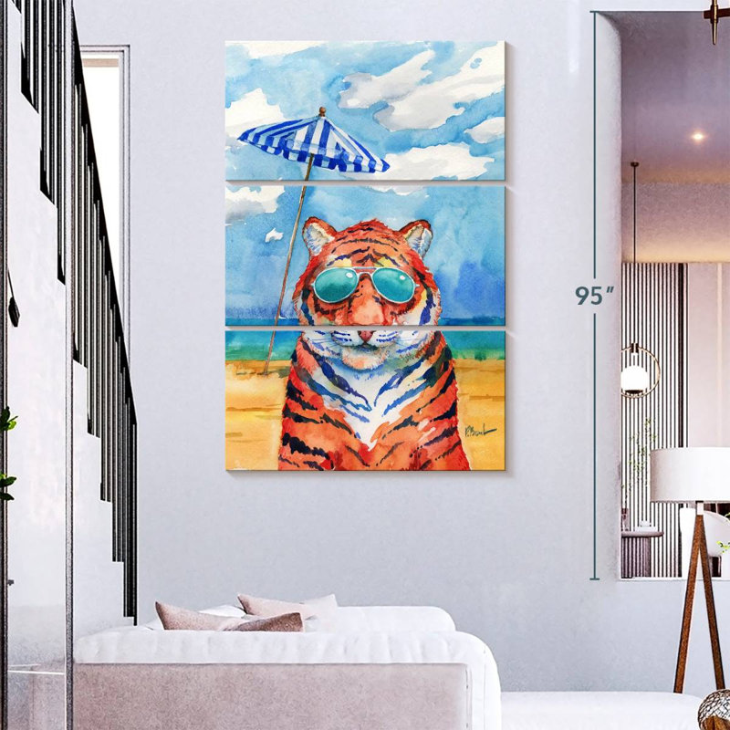 Abat-jour Ketti Tiger, H 74 po x l 48 po