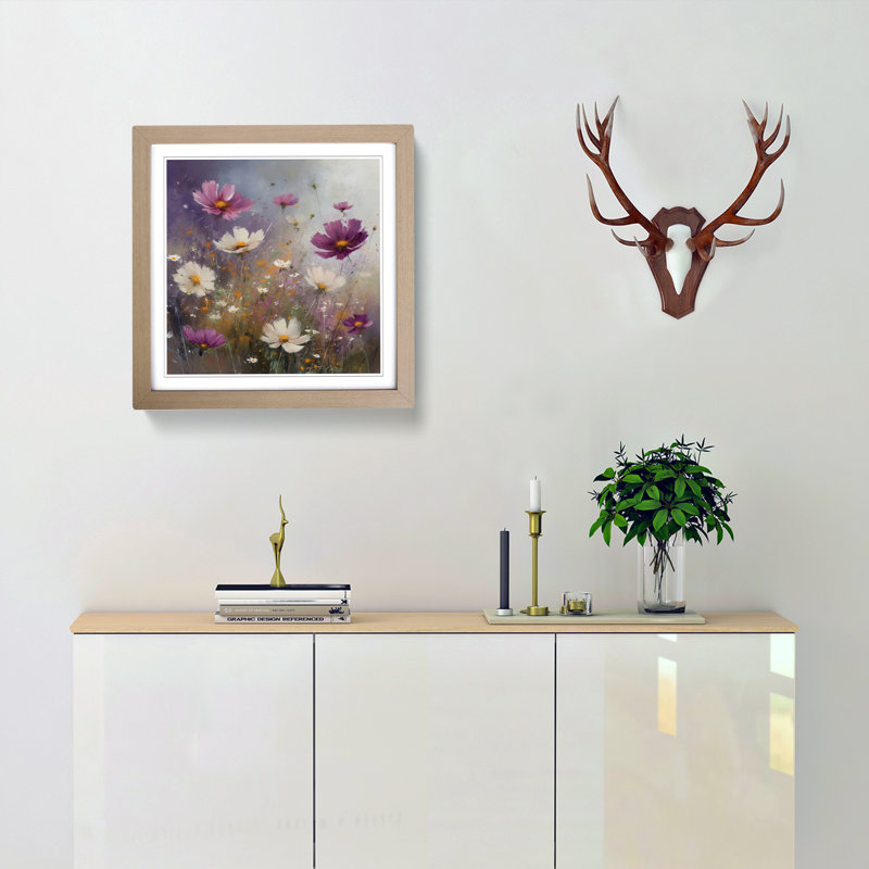 Single Picture Frame Print on Wood, Oak