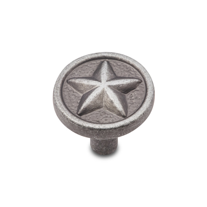 CK Series 1 1/4" Diameter Mushroom Knob, Distressed Nickel