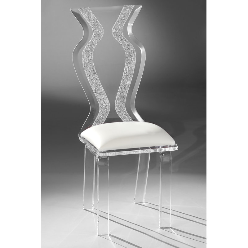 Chaise d'appoint Jaiven, Vinyle Blanc