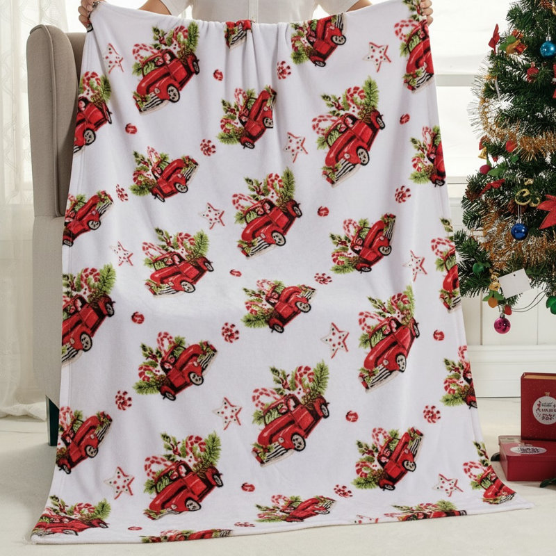 Rustic Pickup Truck Cozy Throw Blanket