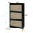 Rattan 3 Door Shoe Rack, Freestanding Modern Shoe Storage Cabinet, For Entryway-141287442