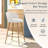 Upholstered Counter Stool With Metal Frame-502709016-502709019