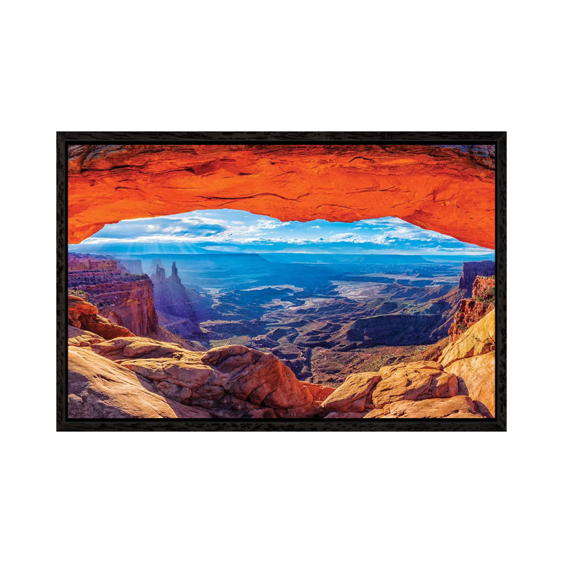 Mesa Arch Sunrise by Susanne Kremer - Gallery-Wrapped Canvas Giclée on Canvas, Black Framed, 66.04 cm H x 45.72 cm W