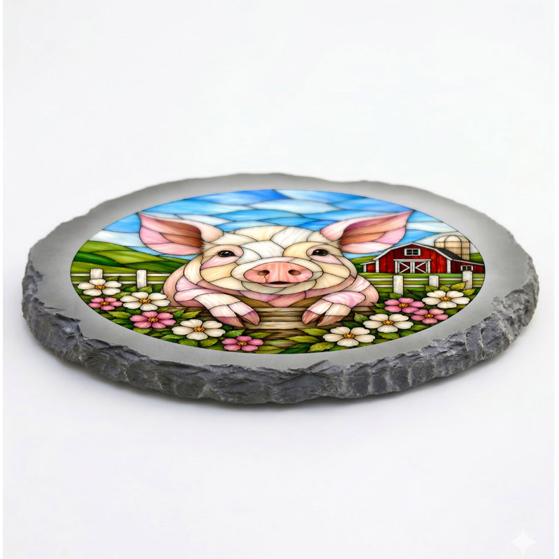 PAS TOTAL - Vitrail LOOK YORKSHIRE PIG STONE GRIS