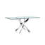 Ponemah Glass Top Metal Base Dining Table