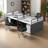 Rectangle 4 Person Benching Workstation with Cable