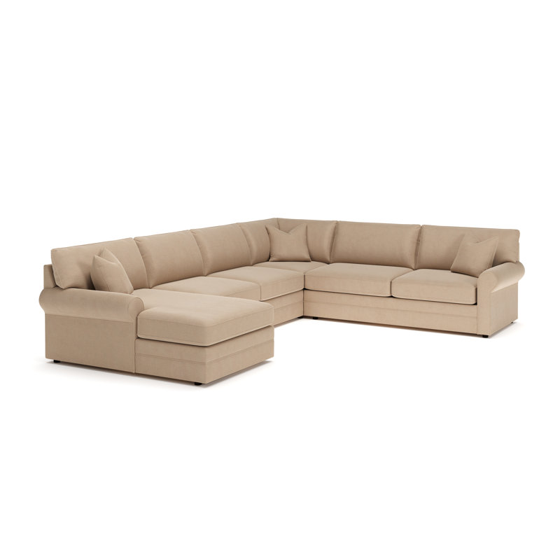 Charlie 4-Piece Sectional, Bella Toast, Cruise Adrift